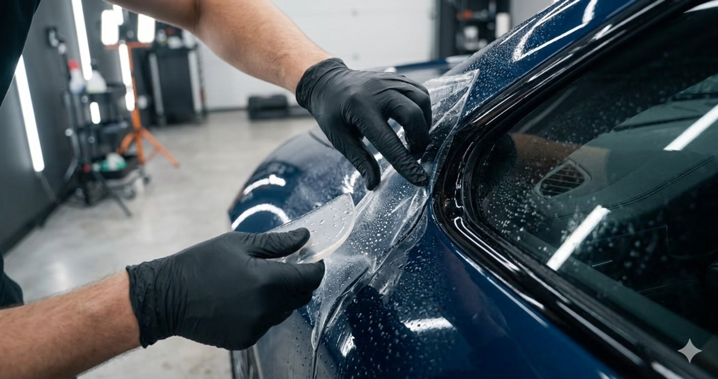 Paint protection film application